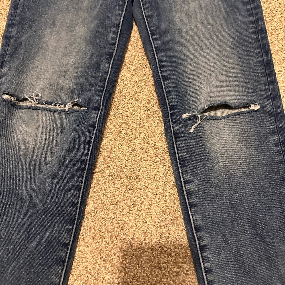 American Eagle Outfitters Dark Blue Skinny Jeans - Picture 3 of 6